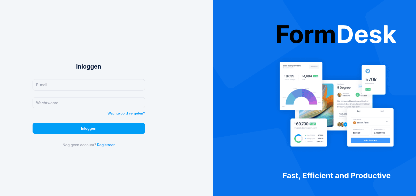 De FormDesk-applicatie